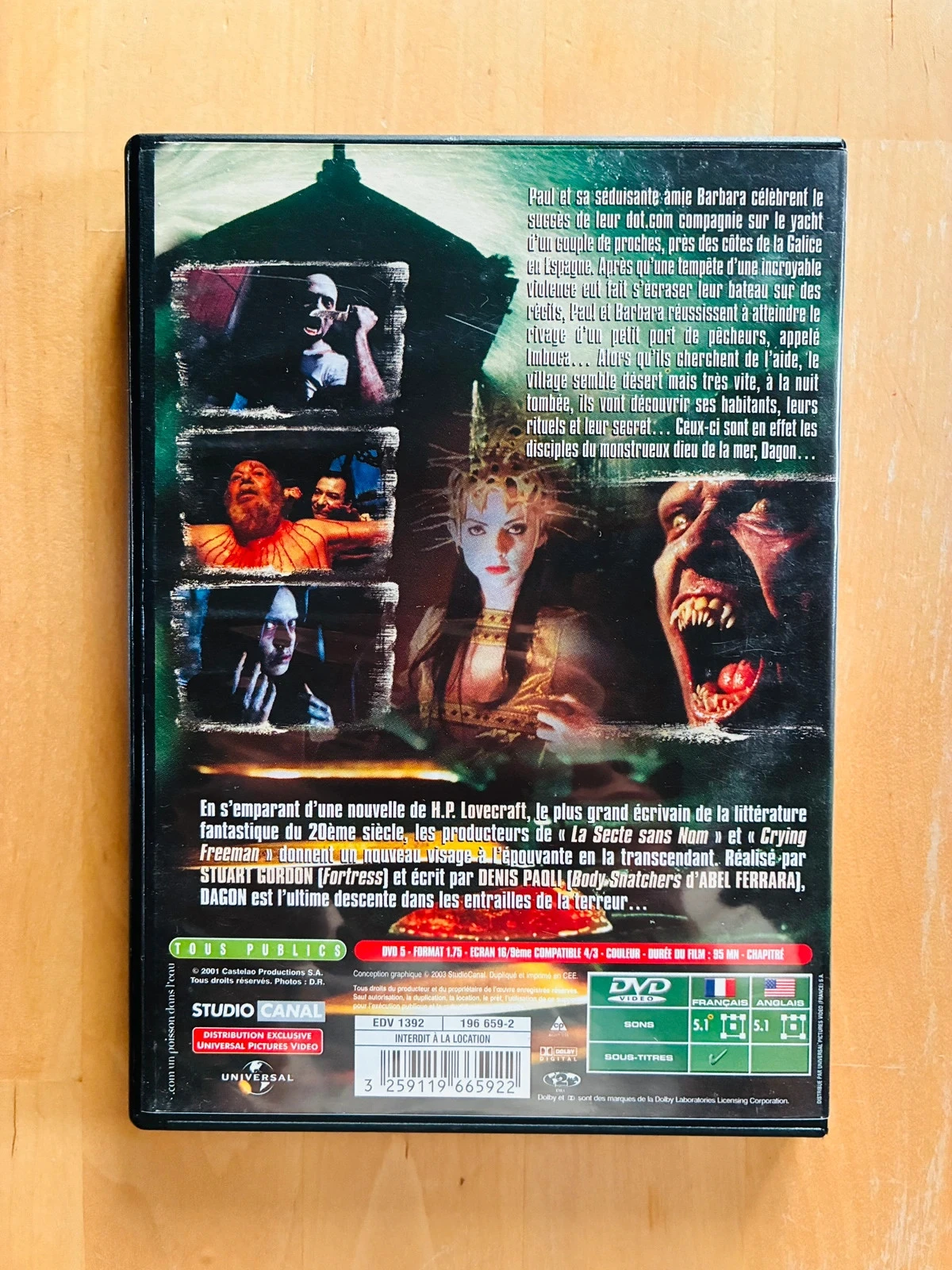 DVD Dagon from H.P. Lovecraft by Stuart Gordon. – photo 3